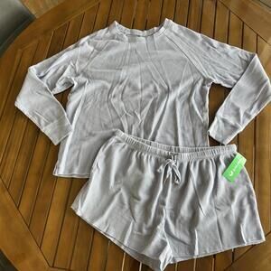 Honeydew Thermal Lounge Set NWT Women’s M Long Sleeve Top Shorts Cozy PJ